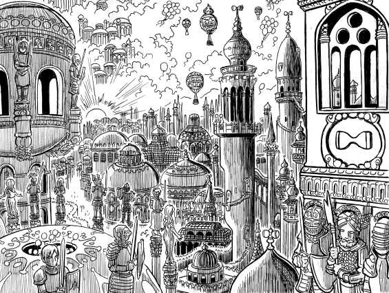 Celephais - illustration by Jason "Mockman" Thompson